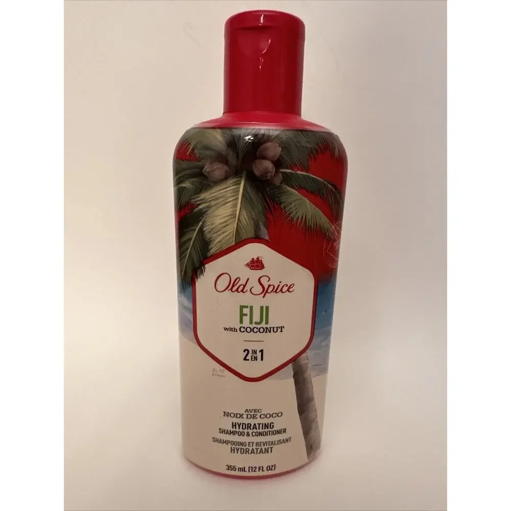 Old Spice Fiji‎ with Coconut 2 in 1 Hair Care 12oz